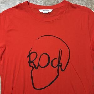 Zadig & Voltaire Shirt Mens Large Red Tommy Skull Rock Short Sleeve Tee Soft